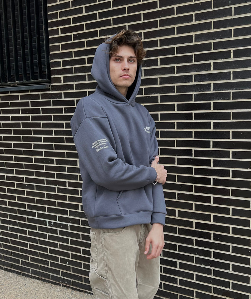 Ash grey hoodie top